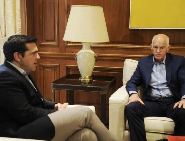 Τσίπρας- Παπανδρέου- Κοτζιάς το απόγευμα στο Μέγαρο Μαξίμου